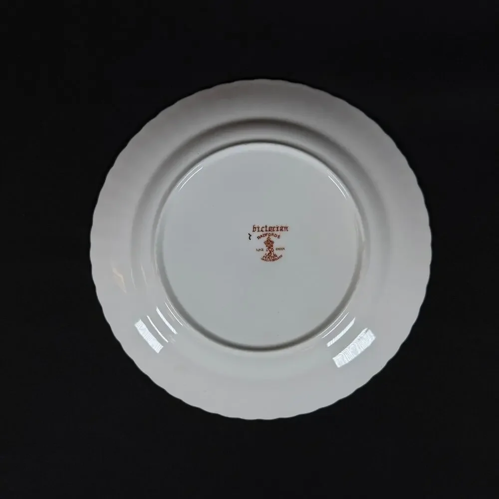 Lot of 2 Radfords Fenton Imari Gold Victoria Pattern Scalloped Edge Plate 8